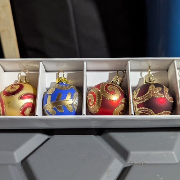 🎄 Set of 18 Vintage-Style Glass Ornaments - Card holders - Kurt Adler - Picture 9 of 12